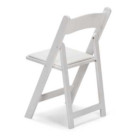 Atlas Commercial Products Wood Folding Chair, White WFC5WH
